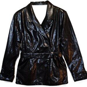 NOS Mod Black Vinyl 70s Style Jacket 8